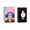 Womens White Watch - Silver - Suffragette Pankhurst - In box