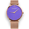 Womens Purple Watch - Rose Gold- Suffragette Kahlo