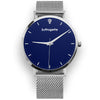 Womens Blue Watch - Silver - Suffragette Kahlo