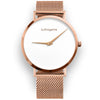 Womens White Watch - Rose Gold - Suffragette Pankhurst